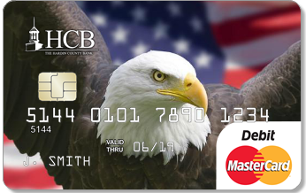 Edge to edge image style debit card